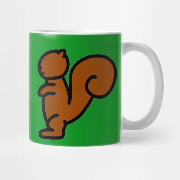 minimal squirrel (brown) by NoirPineapple